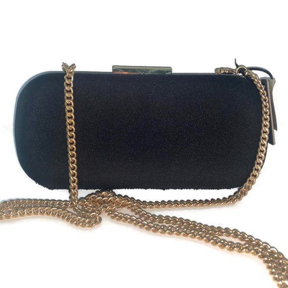 NWT J. Crew Black Floral Beaded Clutch - Picture 2 of 4